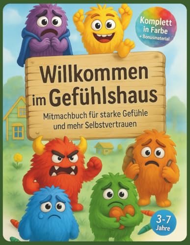 Willkommen im Gefühlshaus: Mehr als ein Ausmalbuch Gefühle verstehen & mit Strategien spielerisch begleiten ab 3 (Das Gefühlshaus)