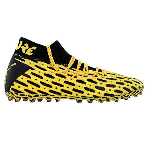 PUMA Mens Future 5.1 Netfit Mg Soccer Cleats - Yellow - Size 11 D