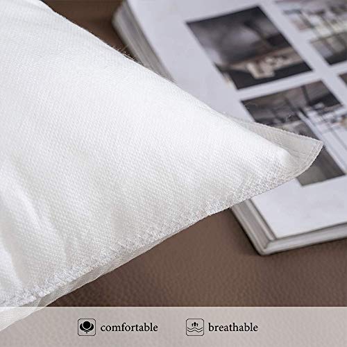 Miulee 18 X 18 Throw Pillow Inserts(Set Of 4), Square Decorative Pillow Forms, Hypoallergenic Pillow Stuffer Sham Cushion Filler For Couch Sofa Bed #TOP3