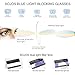 SOJOS Cat Eye Blue Light Blocking Glasses Hipster Metal Frame Women Eyeglasses She Young Matte Black and Blue Frame Anti-Blue Light Lens