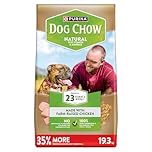 Dog Chow Dry Dog Food, Natural Farm-Raised Chicken - 19.3 kg Bag