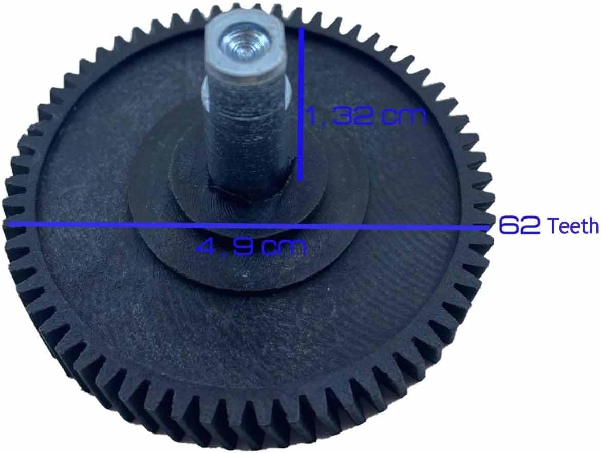 Sunroof Motor Repair Gear with Shaft Compatible With Mini Cooper 62 Teeth, Diameter 49 mm