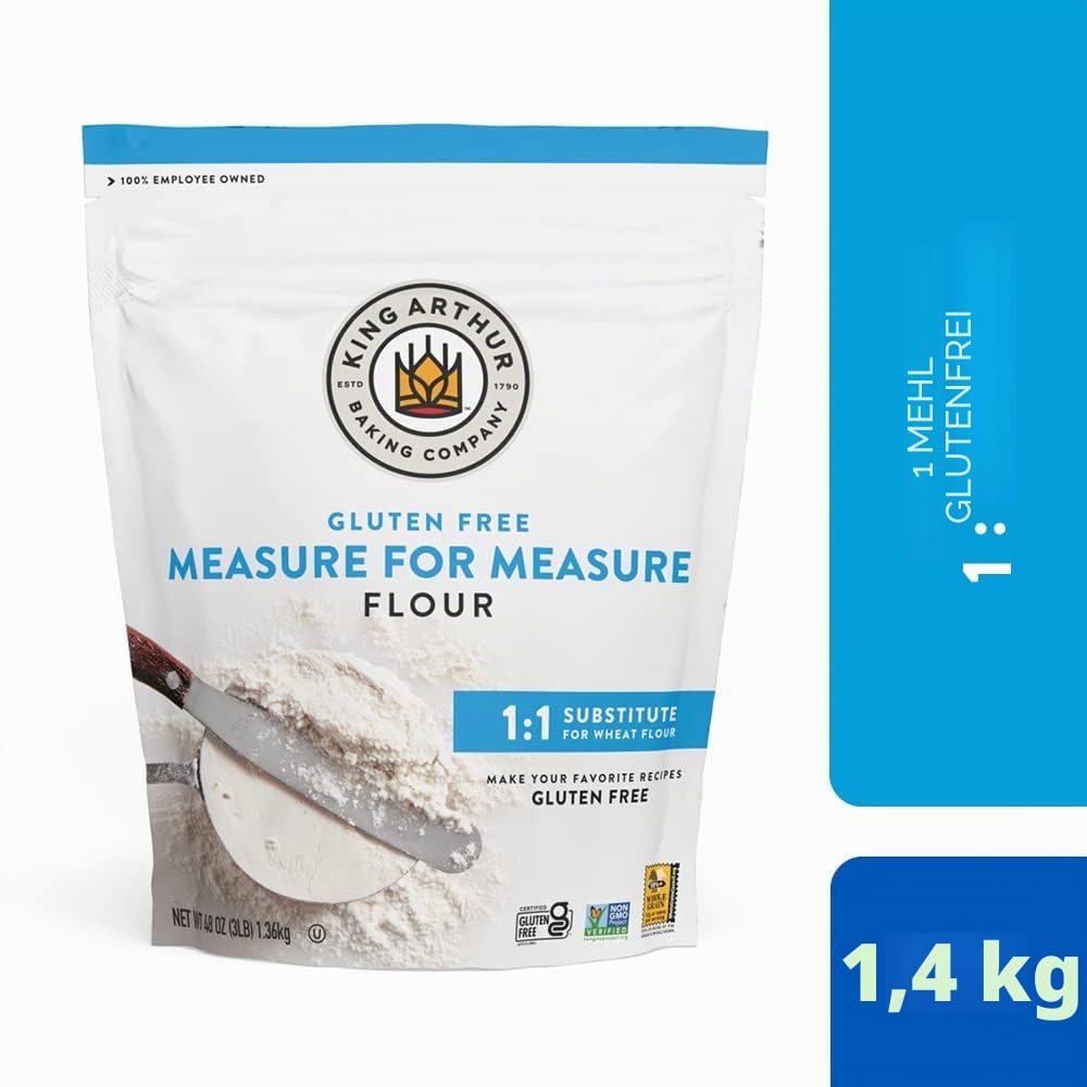 King Arthur Flour Gluten-Free for Measure Flour, 3 Pound