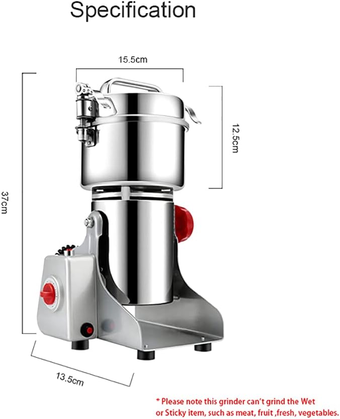 Spices Coffee Grinders 2500W Electric Stainless Steel Cereals Dry Food Grinder Mill Grinding Machine 700g Big Capacity Home Flour Powder Crusher