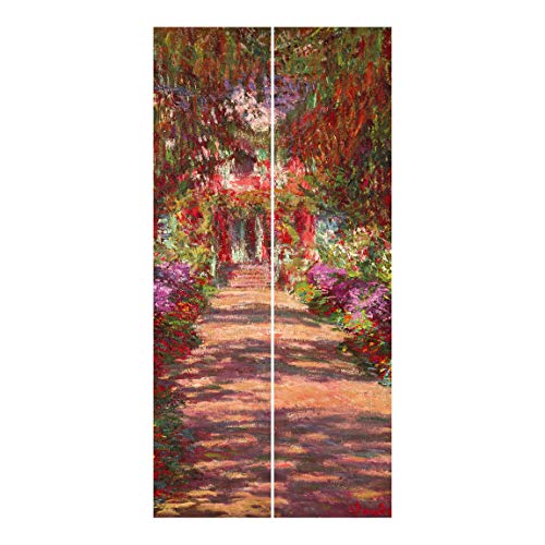 Bilderwelten Cortinas deslizables - C. Monet - 2 Paneles japoneses Montaje de Pared 250x120cm
