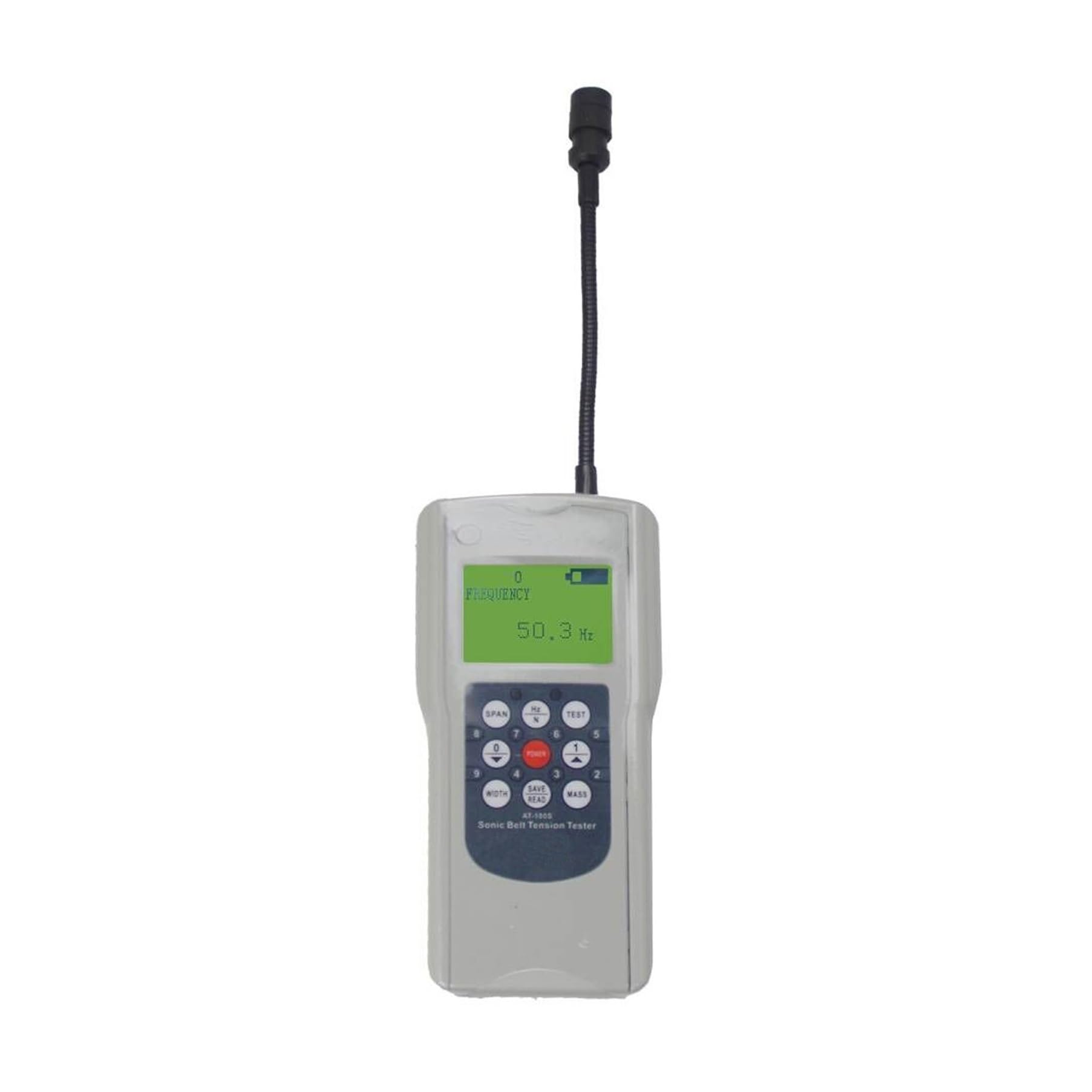 Force Gauge, AT-180S Digital Belt Tension Tester Portable Belt Vibration Frequency Meter Gauge 10-680HZ
