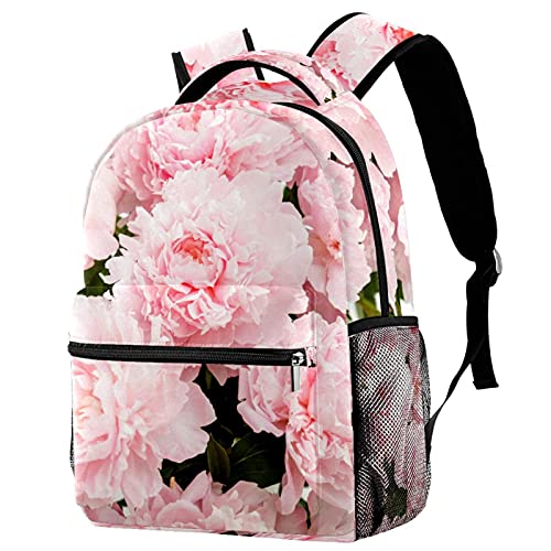 Sac à dos voyage pivoines roses romantiques : le cadeau utile idéal