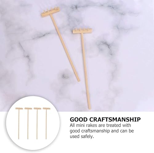 Miniatura 9 de 8 unids Mini Zen Arena Rastrillos Jardín Sandbox Herramientas Kits Japonés Escritorio Meditación Arena Caja Accesorios Padres Mans