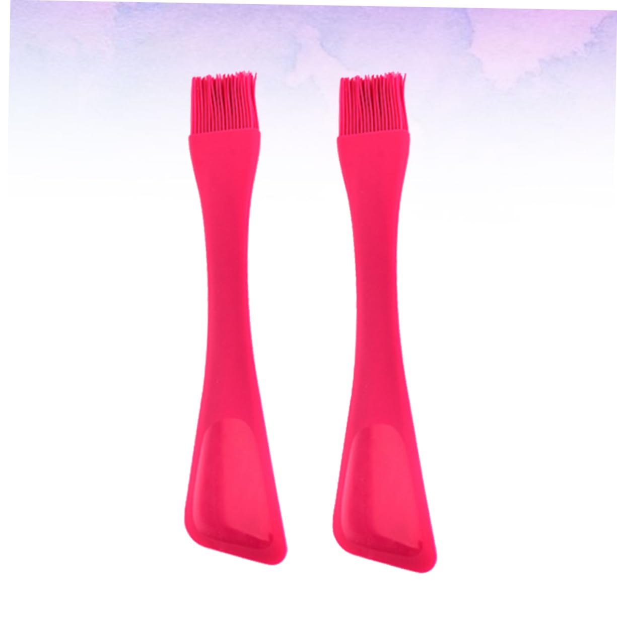Totority 2pcs Silicone Pastry Brush Dual Spatula for Baking Non- to Clean Kitchen Gadgets for Spreading Butter Wash and Glazes