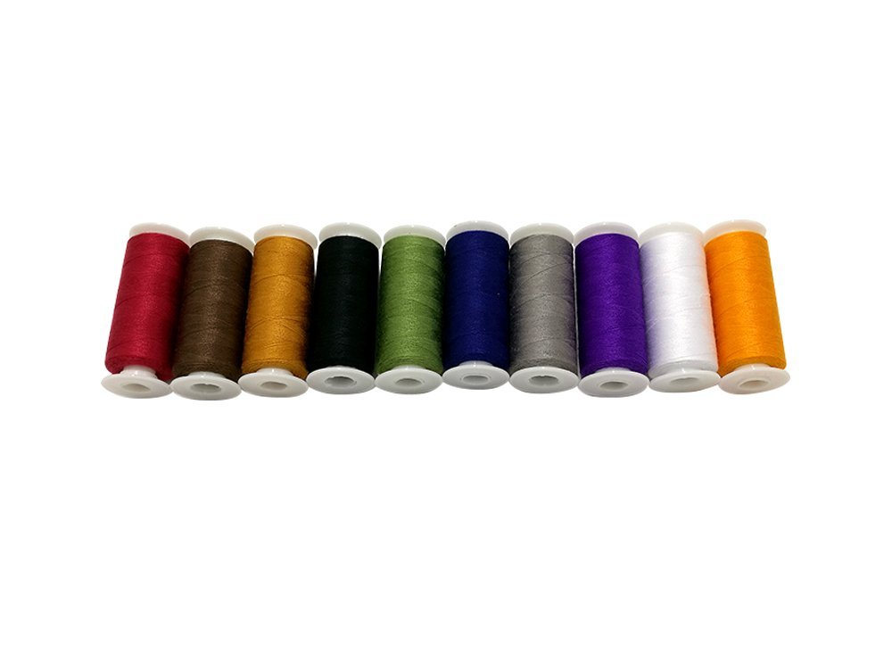 100% Spun Polyster Sewing Thread Set 400M Per Spool for Quliting Stiching and Hand Sewing (Series B)