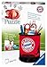 Ravensburger 3D Puzzle 11215 - Utensilo FC Bayern - 54 Teile - Stiftehalter für Fc Bayern München Fans ab 6 Jahren, Schreibtisch-Organizer für Kinder