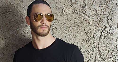 Eagle Eyes Classic Aviator Sunglasses -Silver Stainless Steel Frame (58mm), Polarized Lenses2