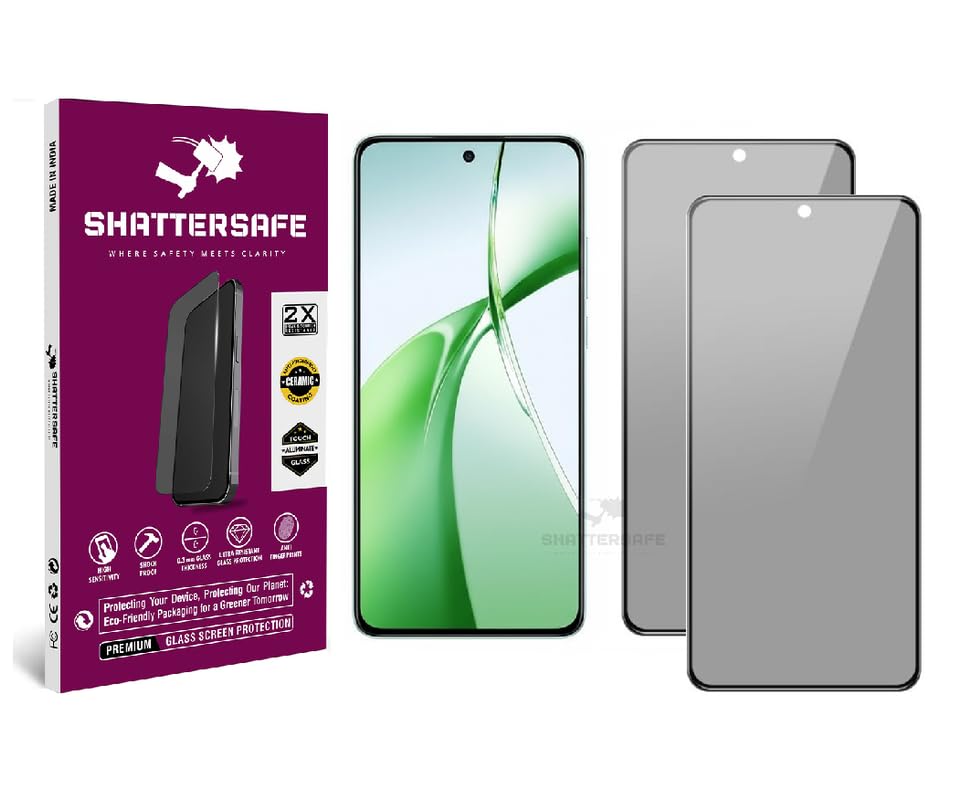 Image of Anti-Spy Privacy Tempered Glass Compatible For Oneplus Nord CE 4 5G [Pack of 2]. 9H Hardness, Anti-Scratch, Edge-to-Edge Protection With Easy Installation Kit & Case Friendly Fit.