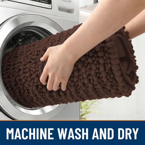 Image of OLANLY Dog Door Mat for Muddy Paws 24x16, Ultra-Absorbent Chenille Mud Mat