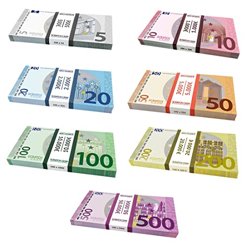 Le banconote fac-simile sono stampate su entrambi i lati per un effetto realistico.