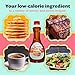 Scrummy Sweet & Buttery Sugar Free Pancake Syrup - Zero Sugar, 0g Net Carbs, Diabetic Friendly, Keto Certfied Breakfast Syrup for Pancakes, Waffles & Chaffles, No Sugar Alcohols, Vegan, Kosher, Gluten Free, Non-GMO Allulose & Organic Flavors - 12 Fl Oz Bottle