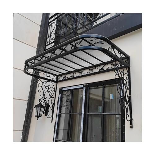 LVLDAWA Auvent pour Porte D'entrée Panneau Transparent pour Porte D'entrée Extérieure Support...