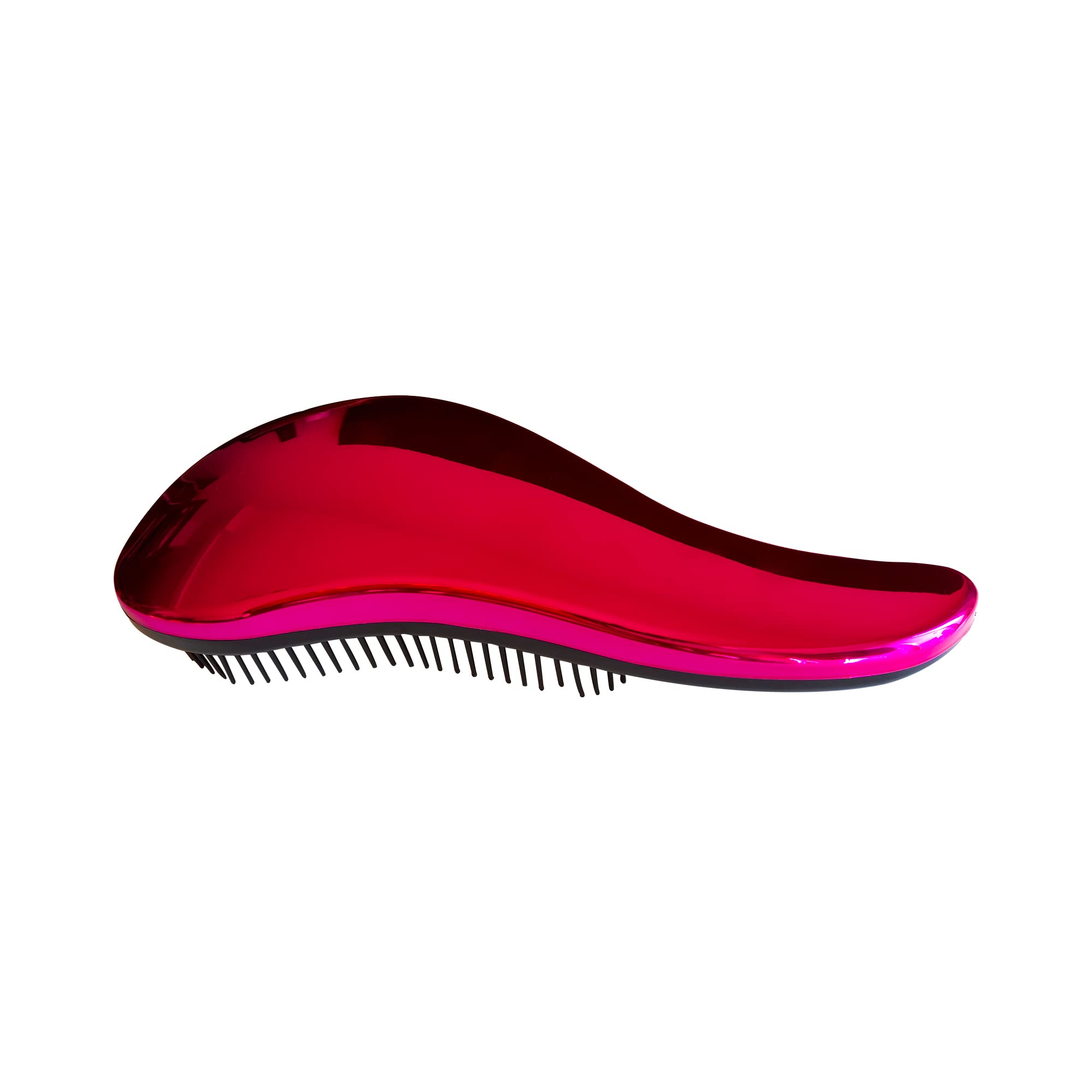 BeaverStrong Hair Detangling Brush, Full Size Electroplated Hair Brush with Smooth Handle for All Hair Styles (Pink)