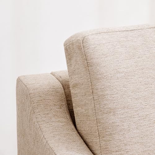 Image of Home Centre | Sylvester Plus Fabric 2-Seater Sofa | Sofa for Living Room | Solid Wood | Beige | 1 Year Warranty