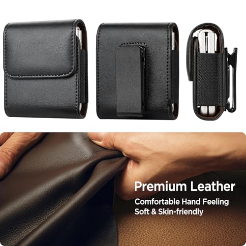 Miimall M22050-BLACK Flip Phone Holster For Samsung Galaxy Z Flip 6/5/4/3 Phone Holster Belt Case thumb #5