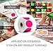 PARLAIM 2”Color Coding Labels Stickers,500PCS Round Adhesive Circle Dot Stickers for Inventory Fluorescent Pink