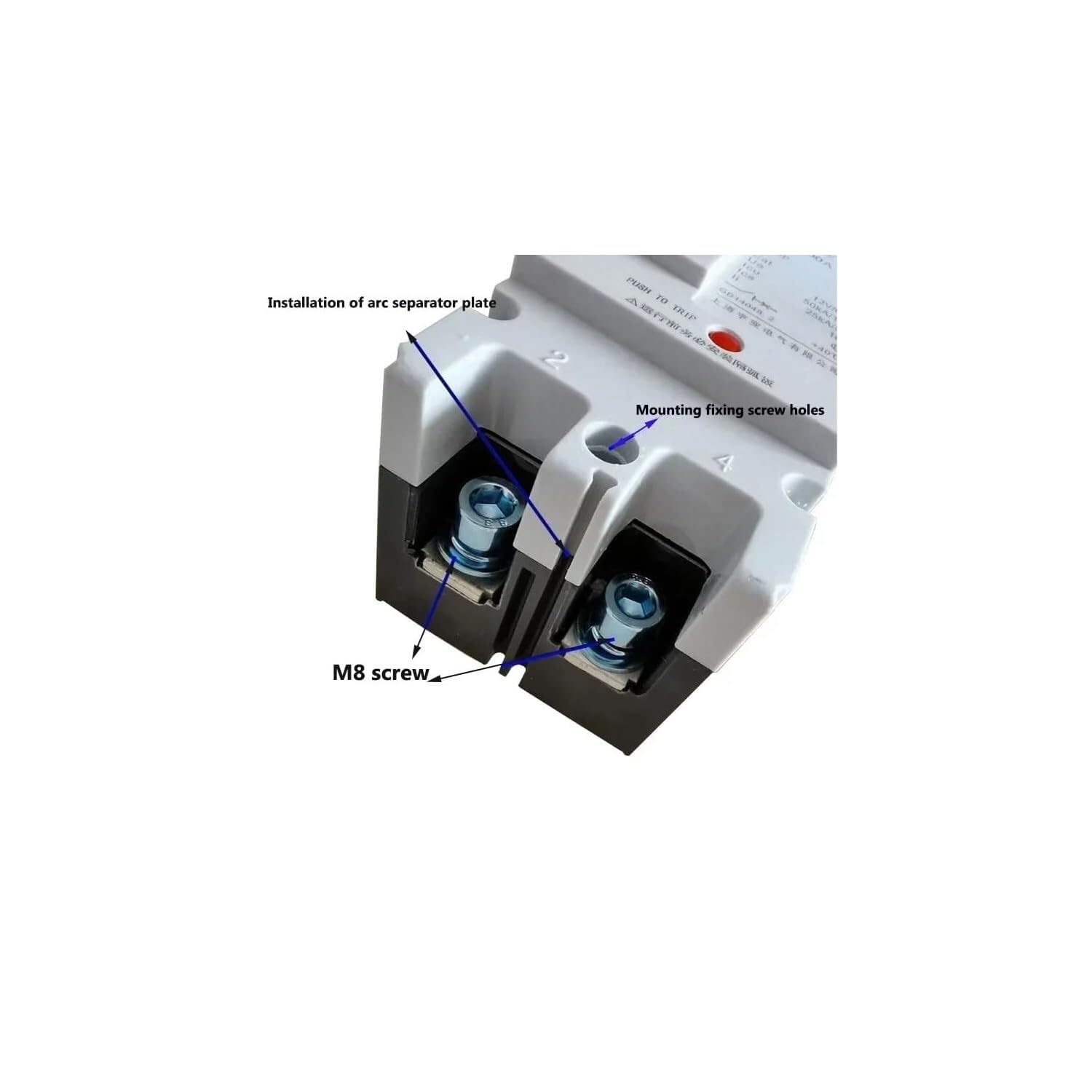 Interruttore Magnetotermico 12V 24V 48V 300A 400A 500A 600A DC Circuit Breaker Interruttore Aria Stampato Caso Protezione Della Batteria Solare(1P,500A)