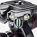 Manfrotto X-PRO 3-Way Tripod Head, for Camera Tripods, Fluid Ball Head, Camera Stabilizer, Photography Accessories for Content Creation, Professional Photography