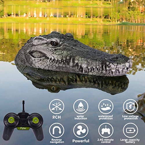 Remote Control Alligator Head, 2.4G Electric RC Boat for Kids or Adults- Low