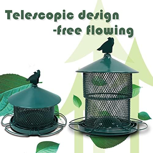 Mosloly Metal Bird Feeders Outside Hanging for Wild Birds, 7Lbs