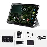 4G/WiFi TEENO Tablette Tactile USB-C 10 Pouces Android 32Go ROM, 3Go RAM Tablette Dual SIM GPS, WiFi, Bluetooth, Type-c (Black)