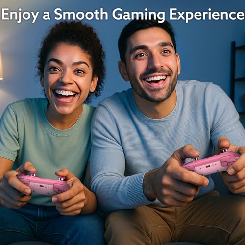 Image of 8Bitdo Ultimate 2C Bluetooth Controller for Switch /Switch 2 - Wireless Gaming Controller with Hall Effect Joysticks, 6-Axis Motion Control, Remappable L4 /R4 Bumpers & Turbo Function(Pink)