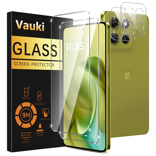 Vauki Schutzfolie für Motorola Moto G86/G86 Power 5G für Panzerglas mit Kameraschutz Glas [2+2 Stück] 9H Festigkeit Folie Schutzglas Kratzfest Blasenfrei Ultra HD Transparent Hartglas Bildschirmschutz