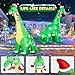 13FT Giant Dinosaur Christmas Inflatable Decorations, Built-in LED Lights, Strong Blower Huge Blow Up Yard Clearance Decor with Large Candy Cane Xmas Santa Hat Outdoor Indoor Holiday Party
