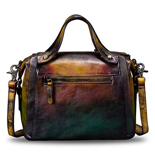 Genuine Leather Purses and Handbags for Women Vintage Handmade Fashion Leather Shoulder Bag Crossbody Satchel with Strap - Image 4