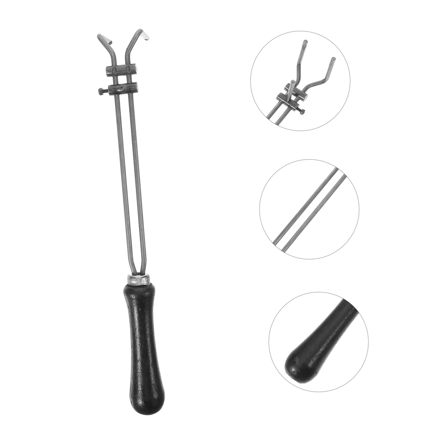 Lurrose 3pezzi Crucible Tong Metal Clamp per Fusione di Metalli Pinze Carbonio per Ottimale Controllo Strumento per Esperimenti Scientifici e Fonderie Resistente e Durevole