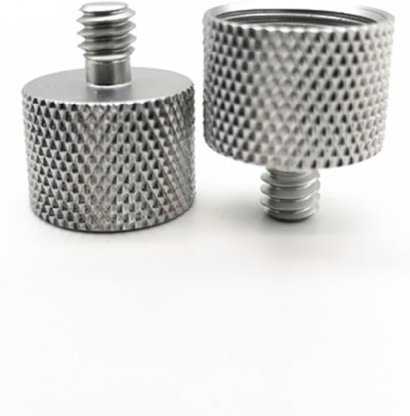 Microphone Screw Adapter 5/8 Female to 1/4 Male Metal 3 Pack