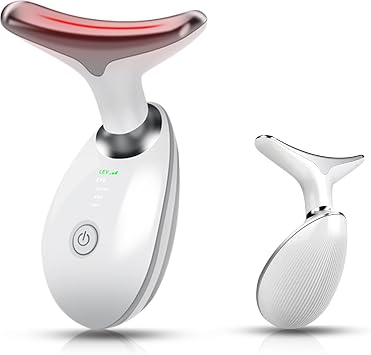 Face and Neck Massager Light Therapy, Face Massager Tool for Women, 7 Color Face Neck Massager, Face Sculpting Tool, Facial Massager Face Lift Device, True Beauty Glow Facial Massager