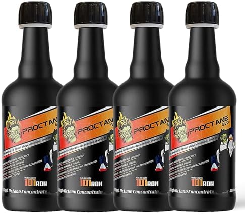 High Octane Concentrate Booster for Max Engine Power, High Mileage Performance and Efficiency; Suitable for All Petrol Vehicles (300 ml (Pack of 4))