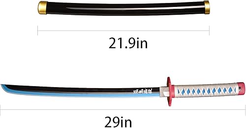 Vista 47 de SV Anime Demon Slayer - Espada Katana decorativa coleccionable de 31 pulgadas, para regalo, varios estilos disponibles