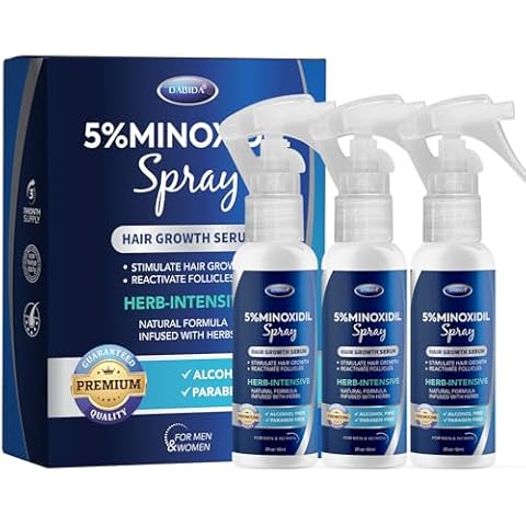 DABIDA 5% Minoxidil Hair & Beard Spray Cover