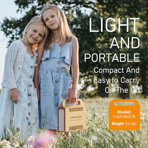 300W Portable Power Station, 165Wh Backup Battery Generators with 110V Pure Sine Wave AC Outlet, USB Ports, Solar Power Supply for Camping Outdoors Home Blackout - Image 5