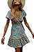 Produktbild Babyonlinedress® Sommerkleid Damen Kurzarm Elegant V-Ausschnitt Knopfleiste Polka Dot Kurze Strand Freizeitkleider