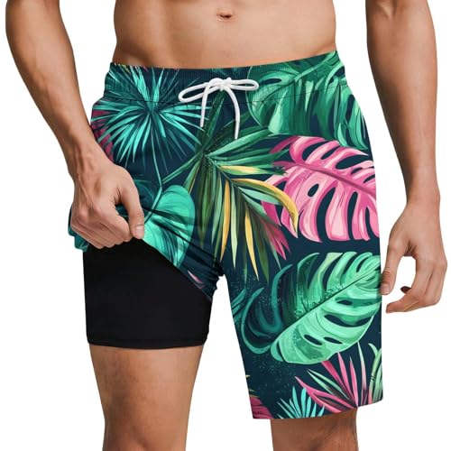 Short de bains homme court en microfibre léger et confortable