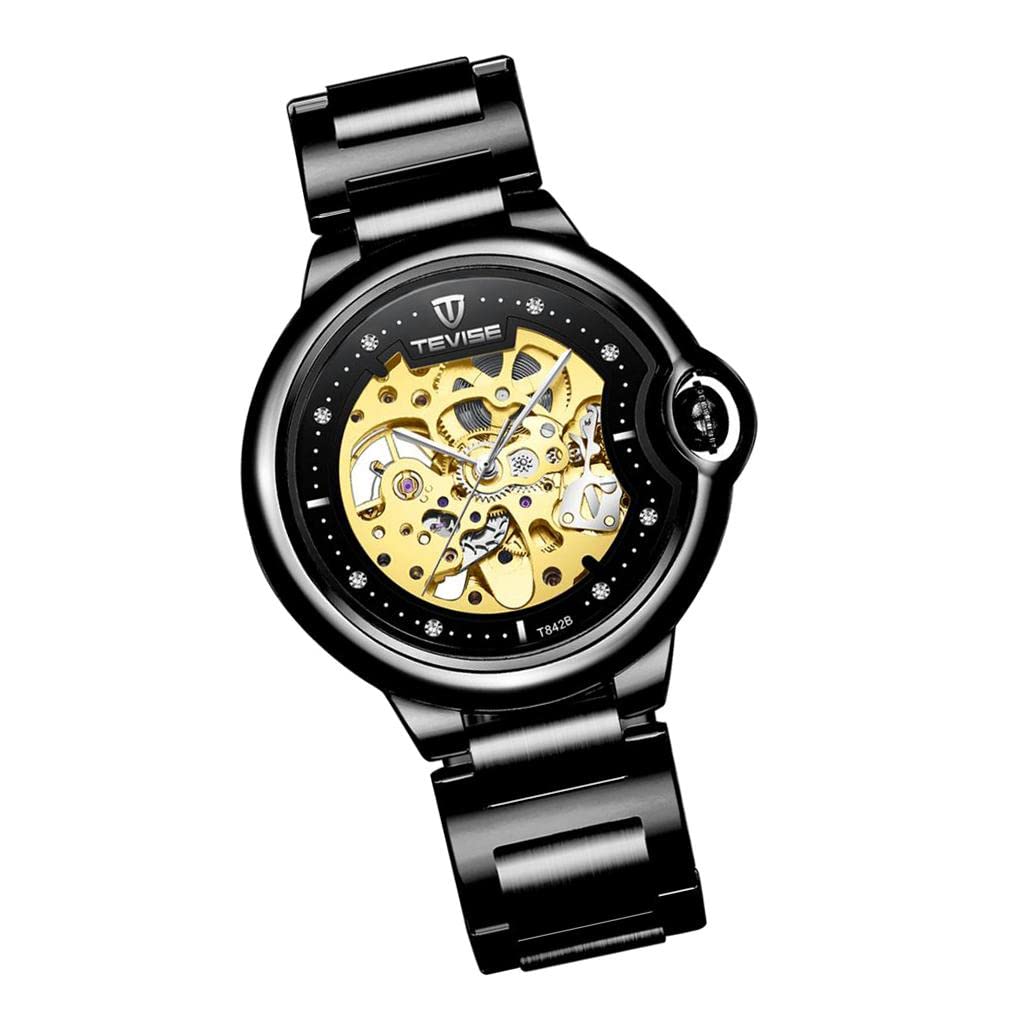 COMBR Mens Business Mechanical Automatic Watch Carving Dial Wristwatch Black (B0CC5195LV) Amazon Price History, Amazon Price Tracker