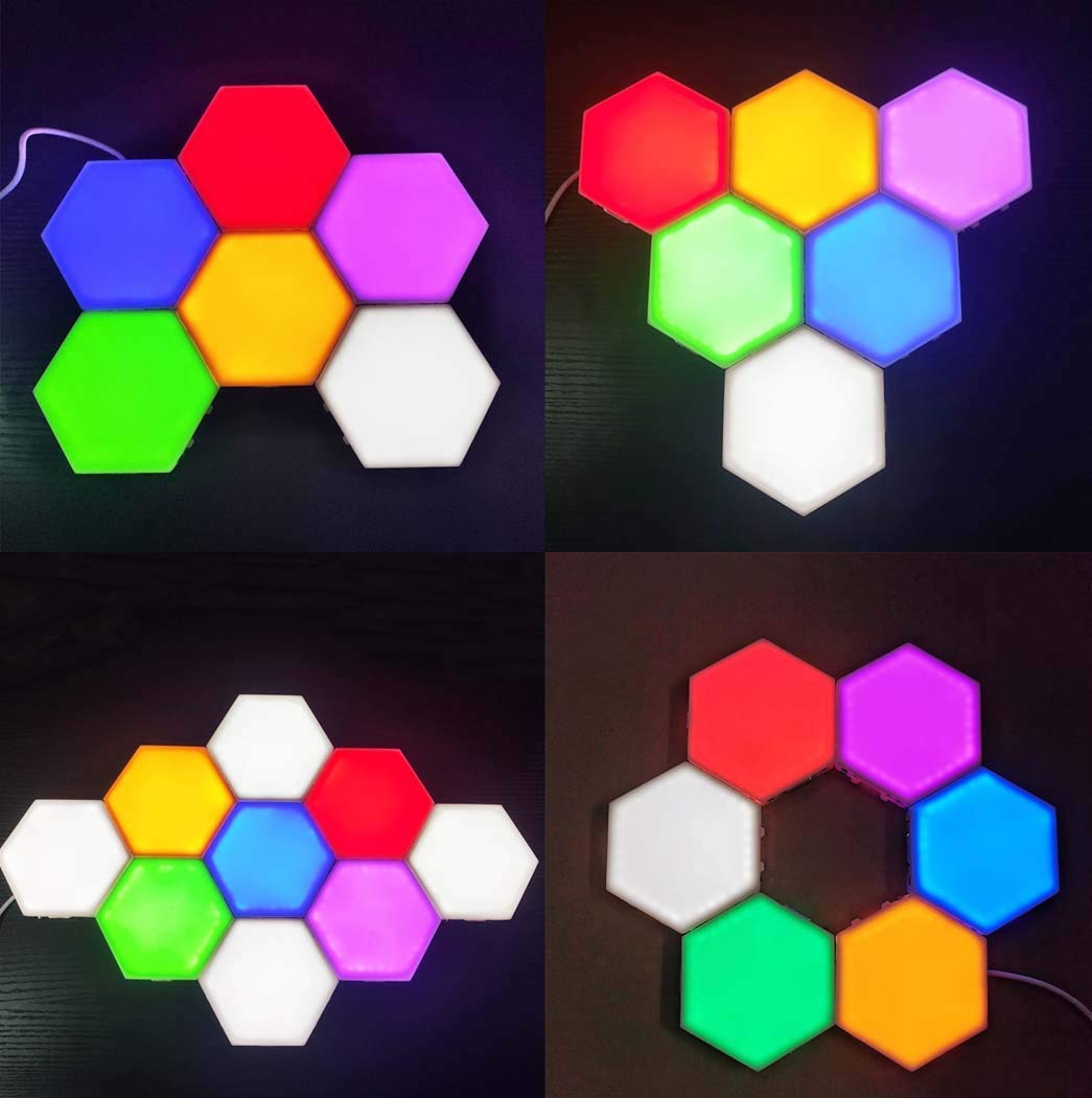 Amazon.co.jp : 7色量子ランプ、LEDウォールランプミニタッチライト