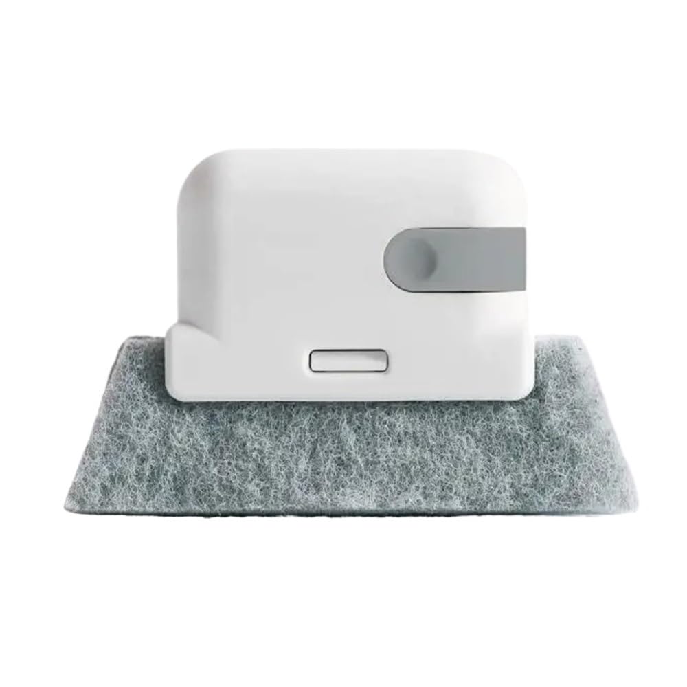 Sunrrafck Grey 1Pc 2 In 1 Window Cleaning Brush Windowsill Groove Deadend Cabinet Crevice Removable Household Multifunctional Tools(Gray)