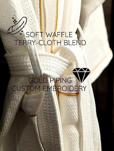 Romantic Euro Oversized Designer Waffle Bathrobe and Slipper Home Spa Set in Valentines Day Gift Box3