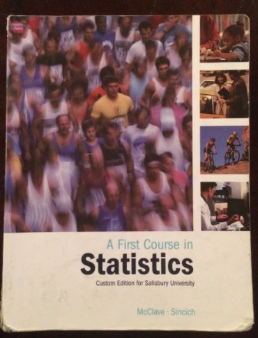 A First Course in Statistics. Custom Edition fo... 053609487X Book Cover