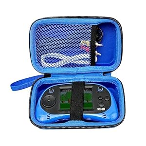 Travel Case for EASEGMER RS-8M RS-1 for QS4 Kids Handheld Game Portable Video Game Player (Blue)