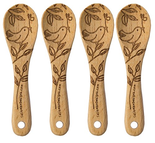 Talisman Designs Tiny Beechwood Salt Spoon 35